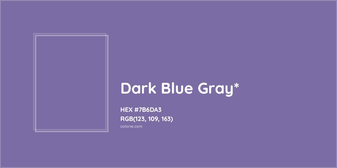 HEX #7B6DA3 Color Name, Color Code, Palettes, Similar Paints, Images