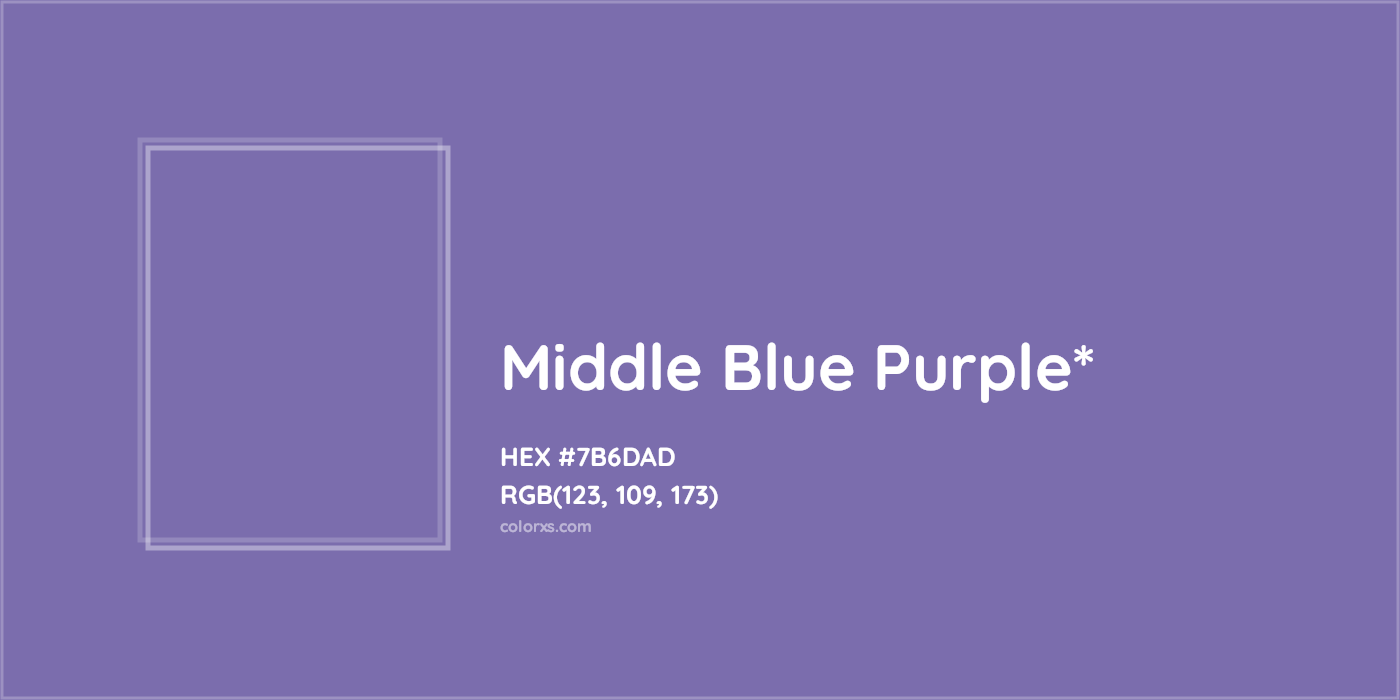 HEX #7B6DAD Color Name, Color Code, Palettes, Similar Paints, Images