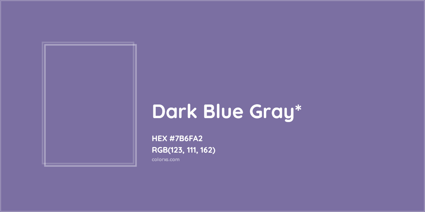 HEX #7B6FA2 Color Name, Color Code, Palettes, Similar Paints, Images