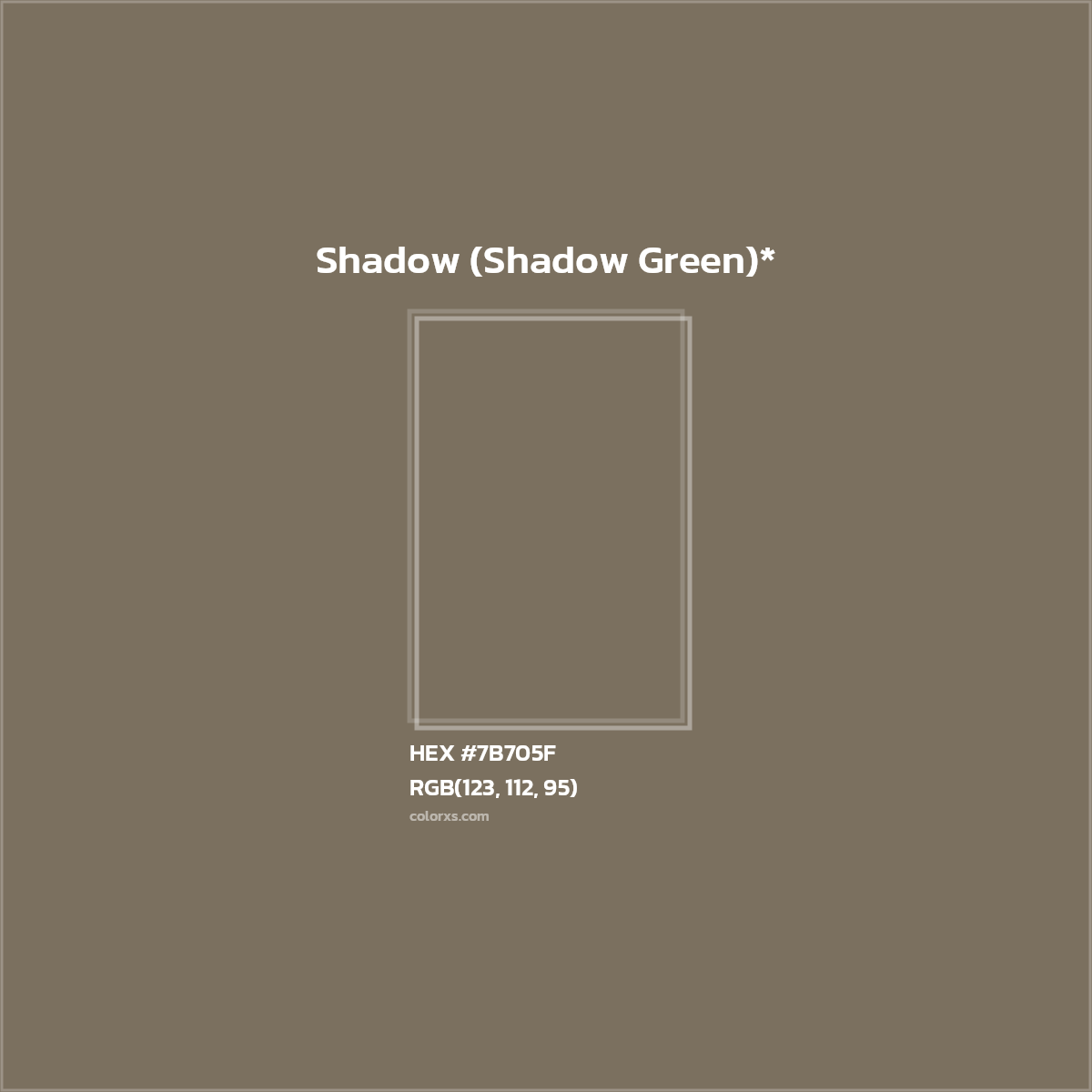 HEX #7B705F Color Name, Color Code, Palettes, Similar Paints, Images