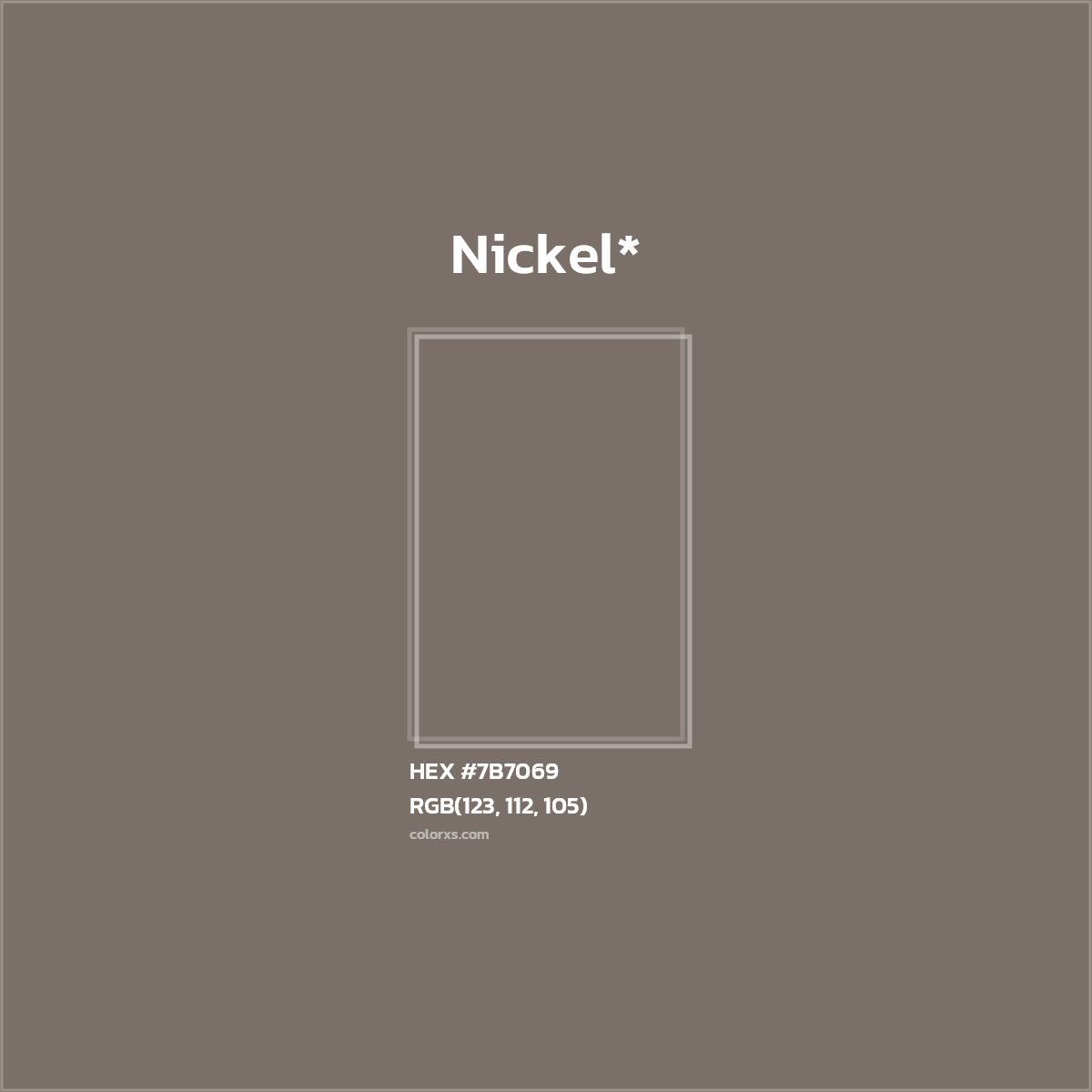 HEX #7B7069 Color Name, Color Code, Palettes, Similar Paints, Images