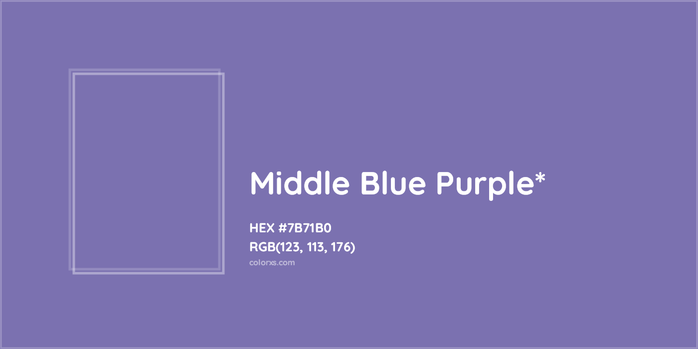 HEX #7B71B0 Color Name, Color Code, Palettes, Similar Paints, Images