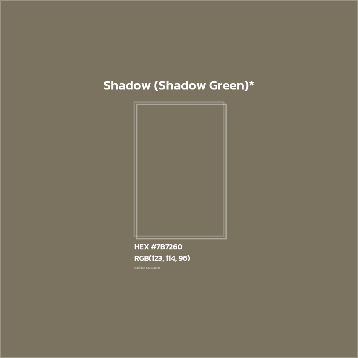 HEX #7B7260 Color Name, Color Code, Palettes, Similar Paints, Images