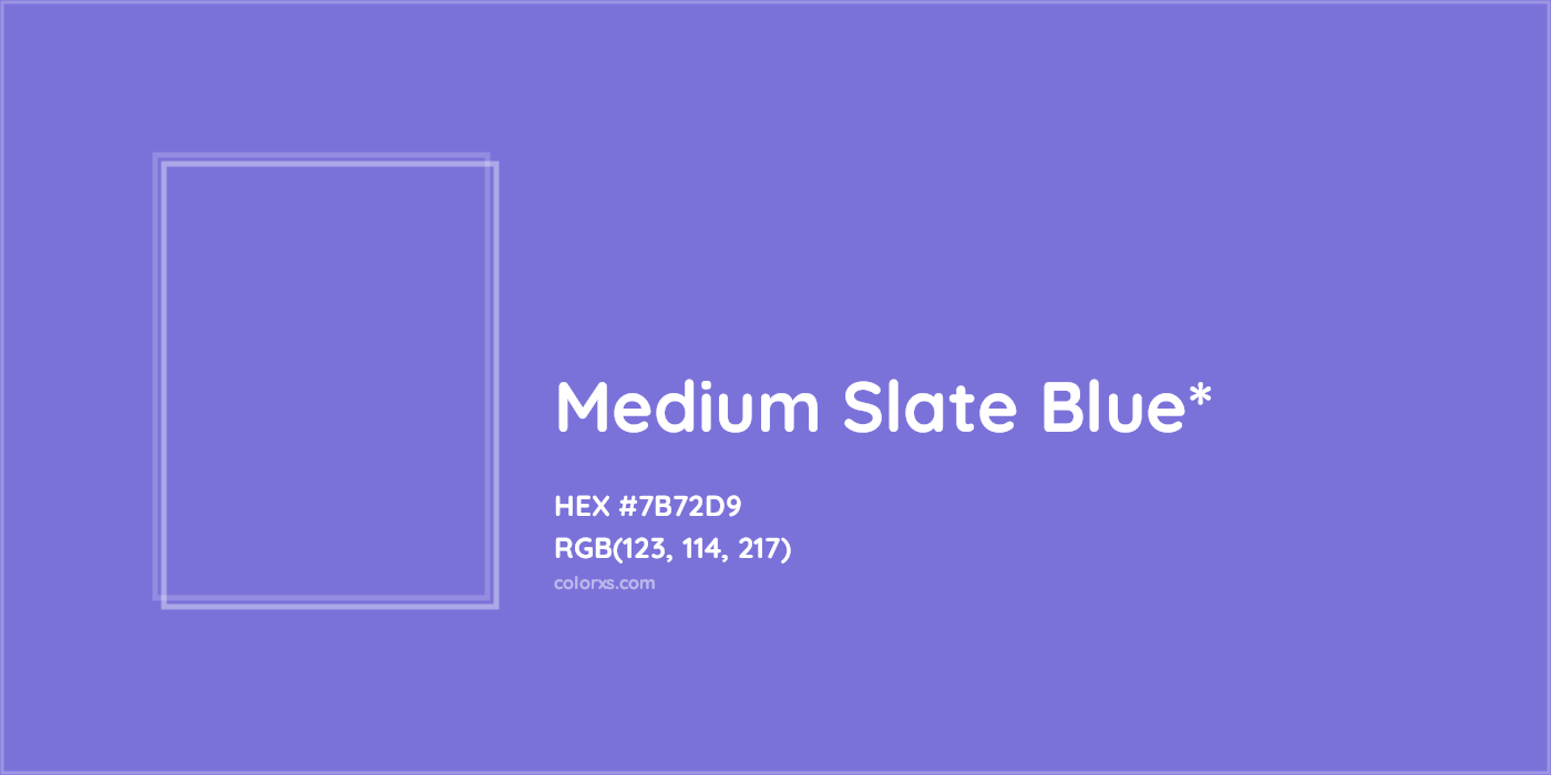 HEX #7B72D9 Color Name, Color Code, Palettes, Similar Paints, Images