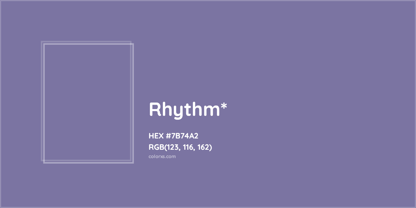 HEX #7B74A2 Color Name, Color Code, Palettes, Similar Paints, Images