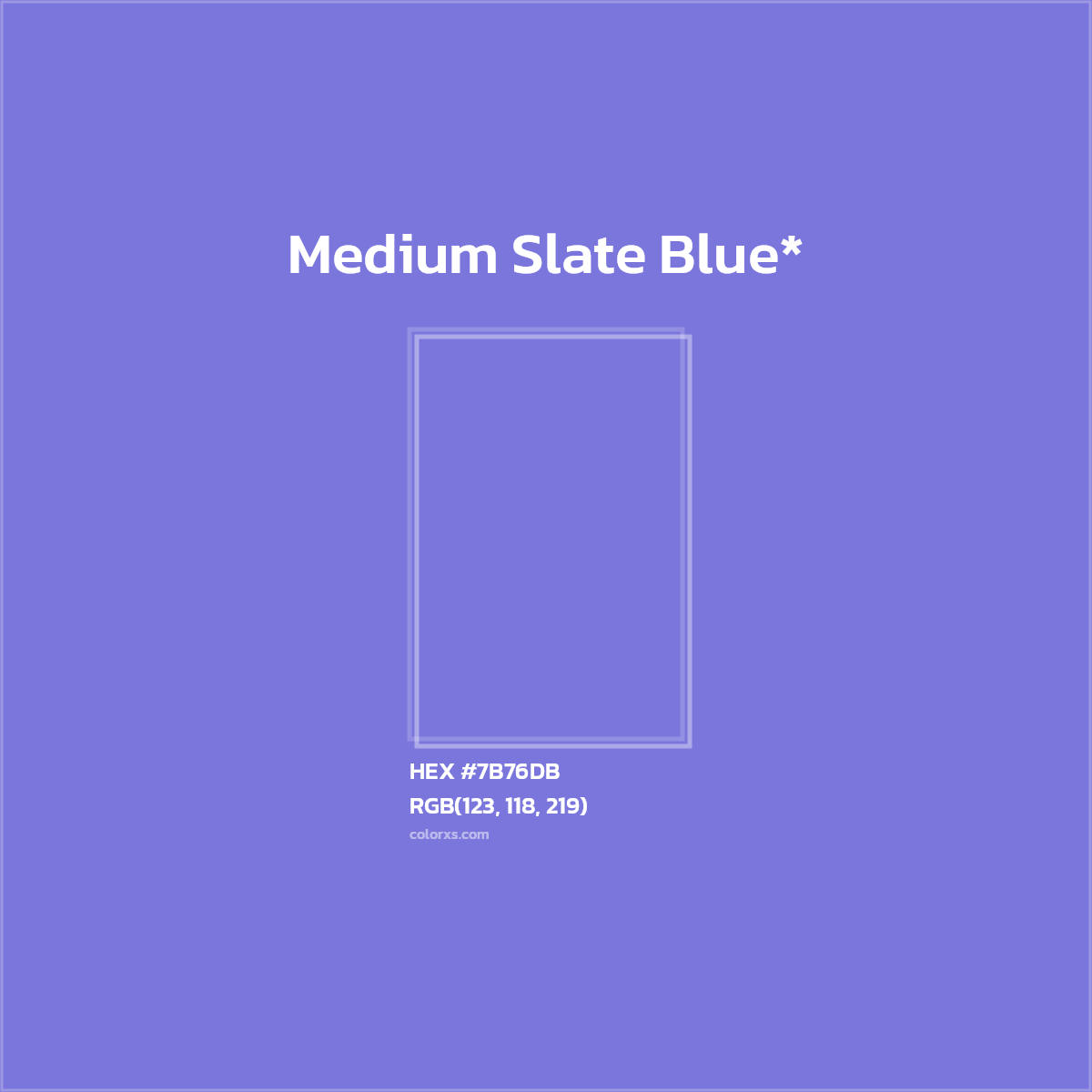 HEX #7B76DB Color Name, Color Code, Palettes, Similar Paints, Images