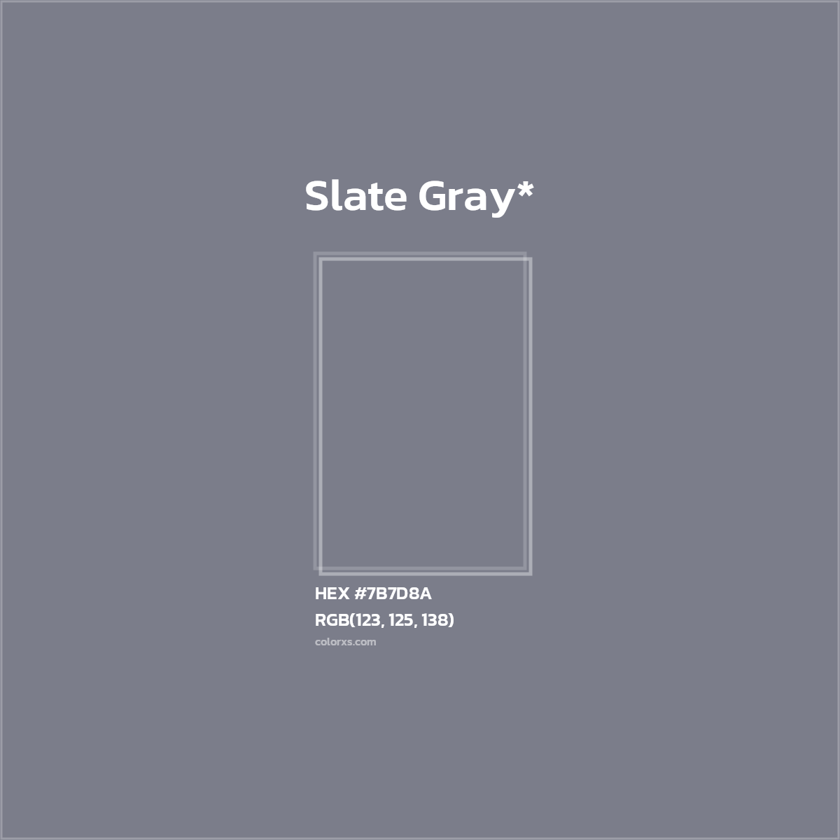 HEX #7B7D8A Color Name, Color Code, Palettes, Similar Paints, Images