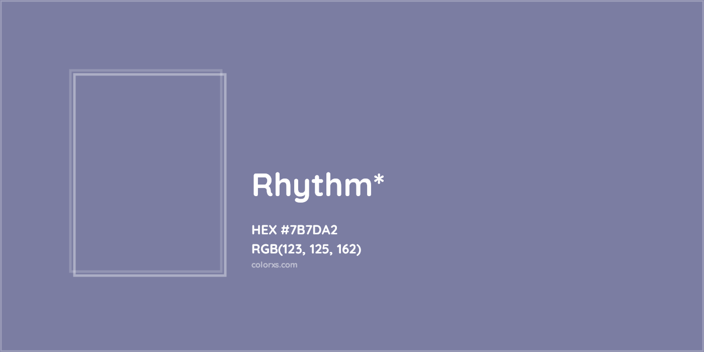 HEX #7B7DA2 Color Name, Color Code, Palettes, Similar Paints, Images