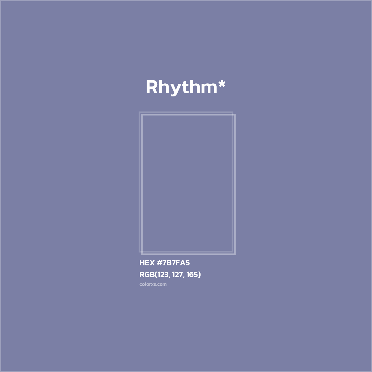 HEX #7B7FA5 Color Name, Color Code, Palettes, Similar Paints, Images