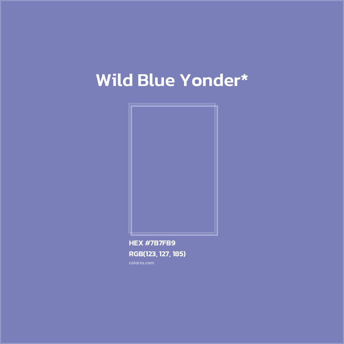 HEX #7B7FB9 Color Name, Color Code, Palettes, Similar Paints, Images