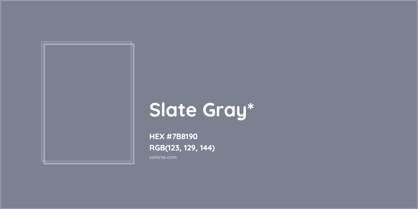 HEX #7B8190 Color Name, Color Code, Palettes, Similar Paints, Images
