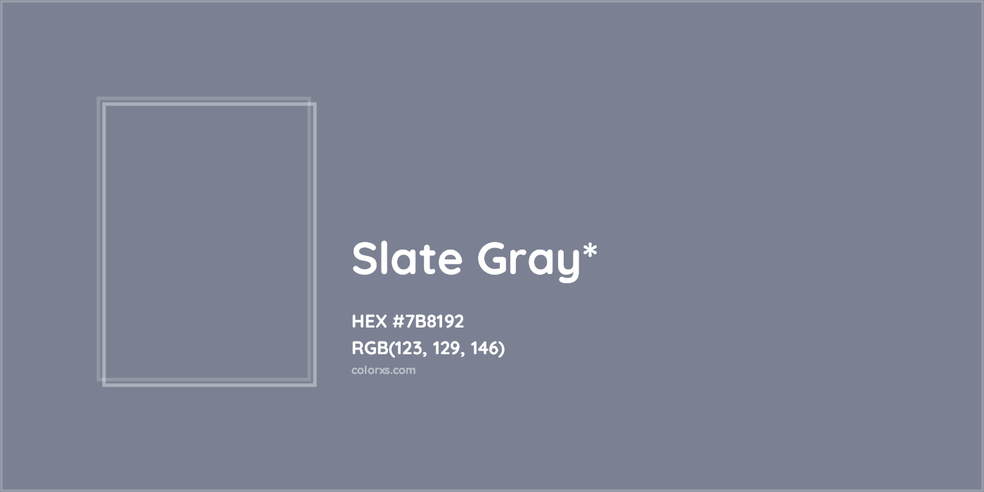 HEX #7B8192 Color Name, Color Code, Palettes, Similar Paints, Images