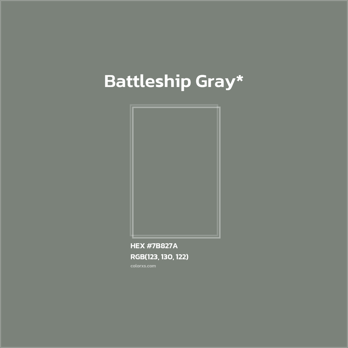 HEX #7B827A Color Name, Color Code, Palettes, Similar Paints, Images