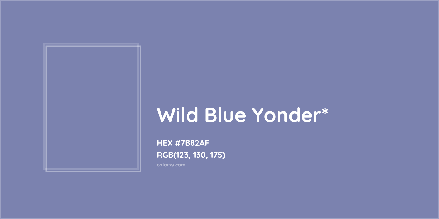 HEX #7B82AF Color Name, Color Code, Palettes, Similar Paints, Images