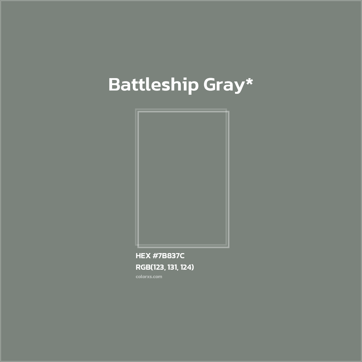 HEX #7B837C Color Name, Color Code, Palettes, Similar Paints, Images