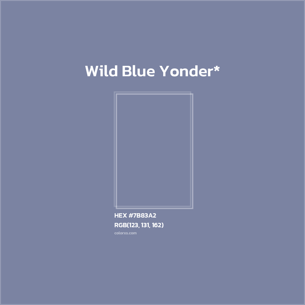 HEX #7B83A2 Color Name, Color Code, Palettes, Similar Paints, Images