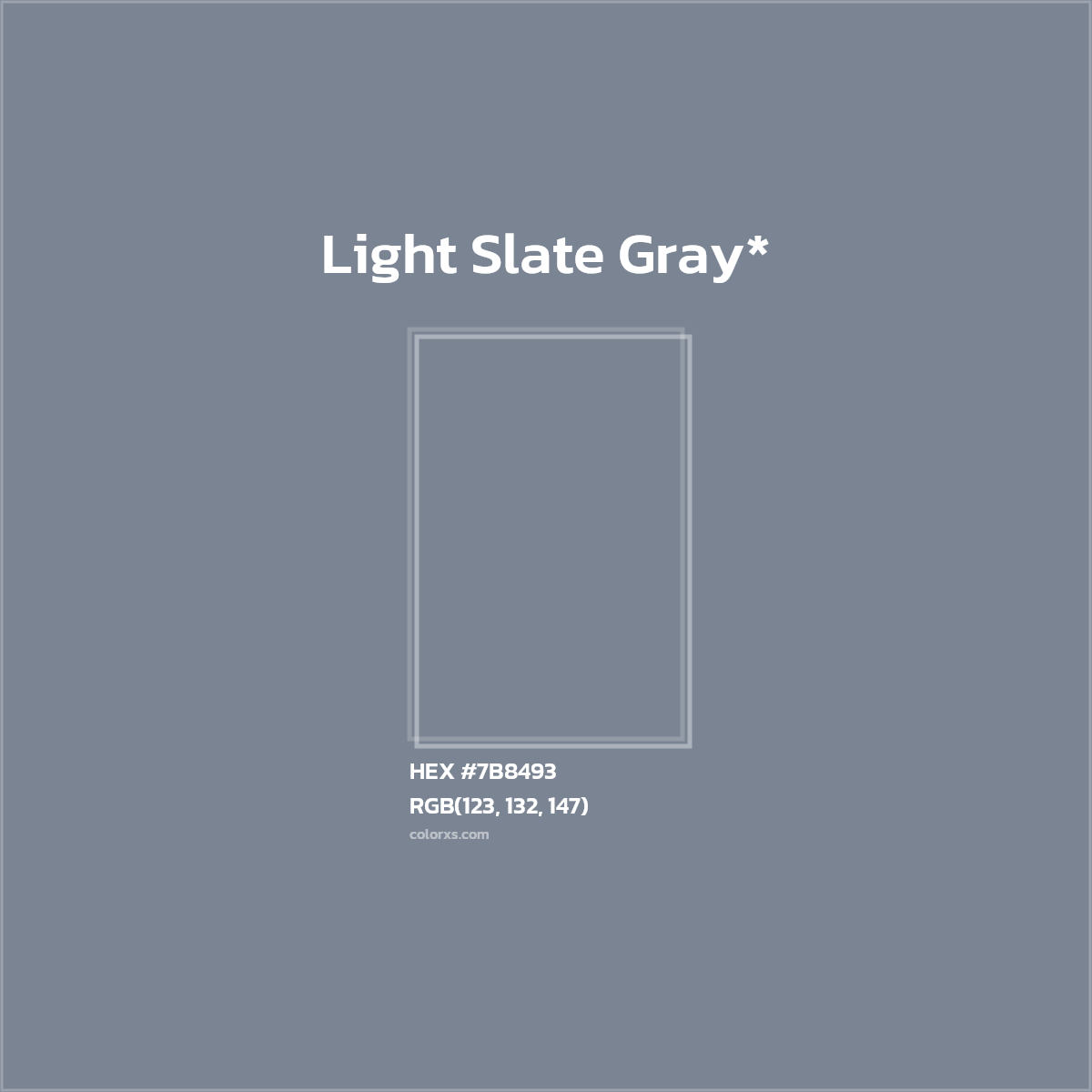 HEX #7B8493 Color Name, Color Code, Palettes, Similar Paints, Images