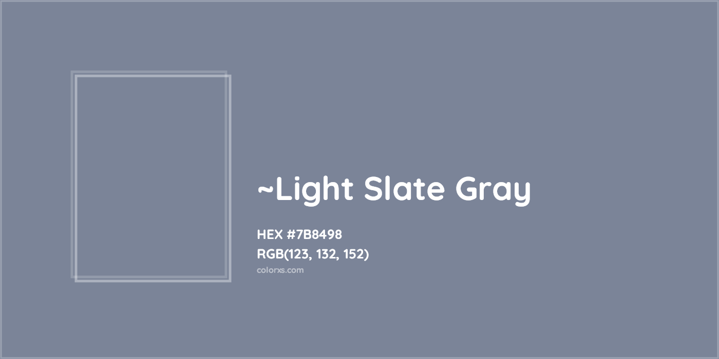 HEX #7B8498 Color Name, Color Code, Palettes, Similar Paints, Images