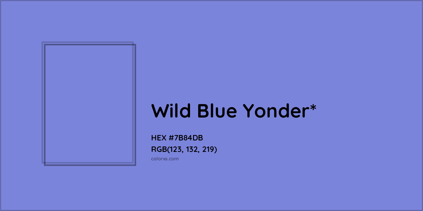 HEX #7B84DB Color Name, Color Code, Palettes, Similar Paints, Images