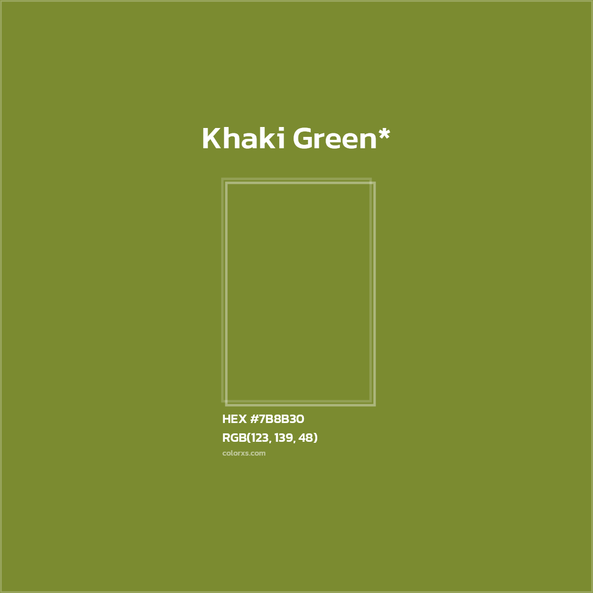 HEX #7B8B30 Color Name, Color Code, Palettes, Similar Paints, Images