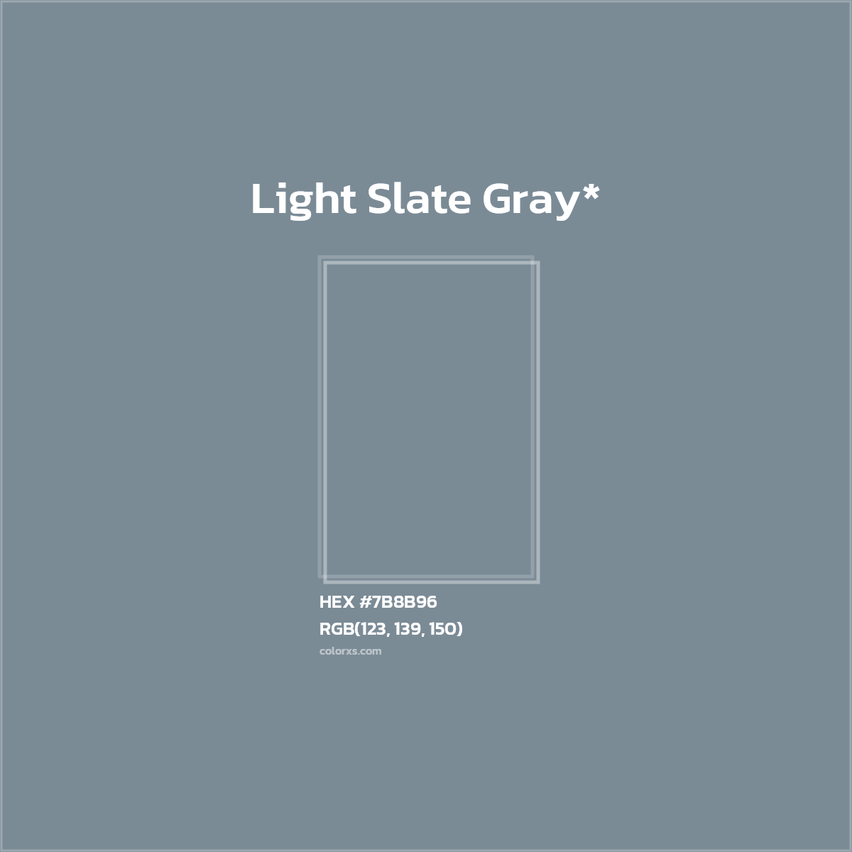 HEX #7B8B96 Color Name, Color Code, Palettes, Similar Paints, Images