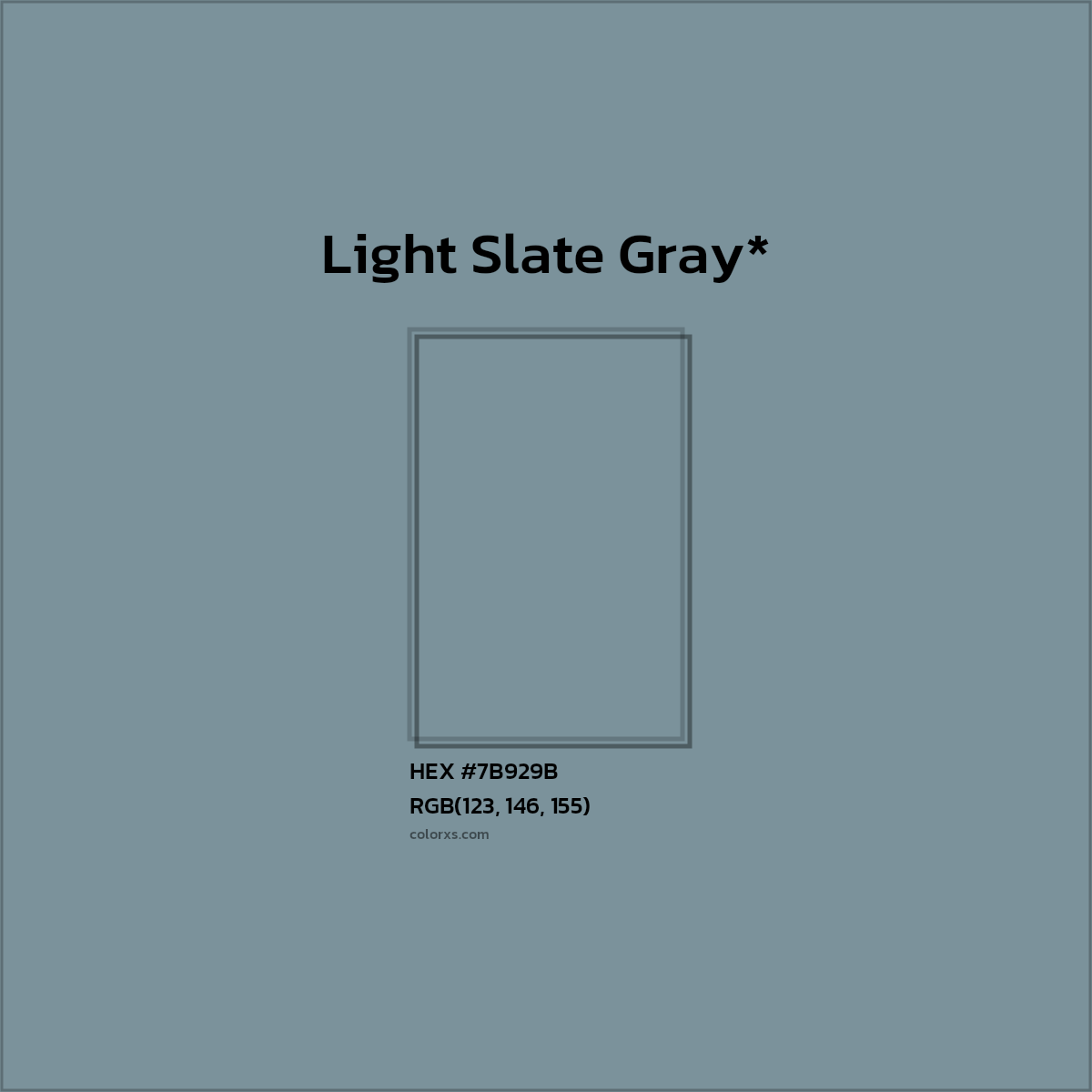 HEX #7B929B Color Name, Color Code, Palettes, Similar Paints, Images