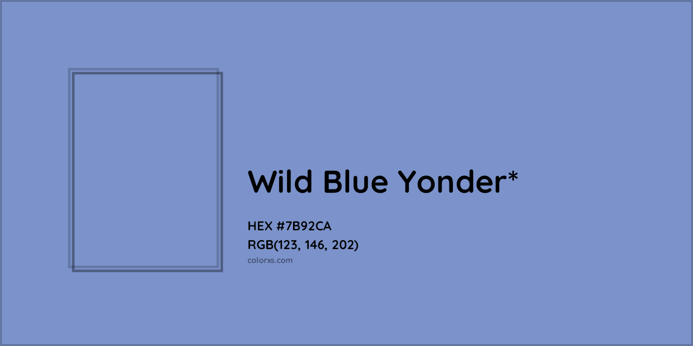 HEX #7B92CA Color Name, Color Code, Palettes, Similar Paints, Images