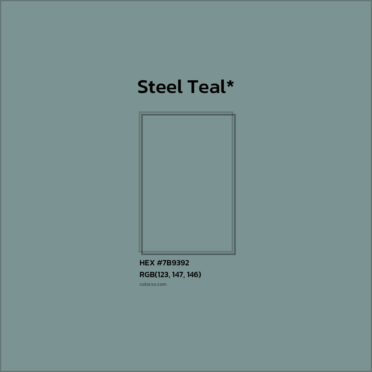 HEX #7B9392 Color Name, Color Code, Palettes, Similar Paints, Images