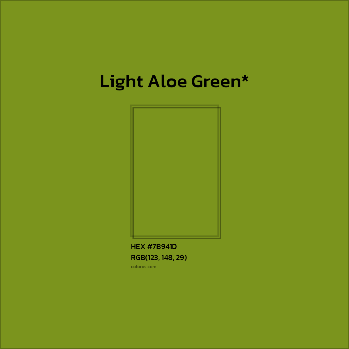 HEX #7B941D Color Name, Color Code, Palettes, Similar Paints, Images