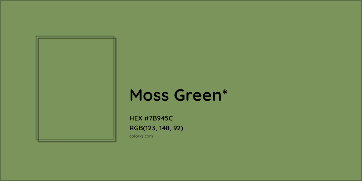 HEX #7B945C Color Name, Color Code, Palettes, Similar Paints, Images
