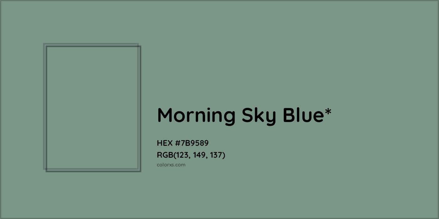 HEX #7B9589 Color Name, Color Code, Palettes, Similar Paints, Images
