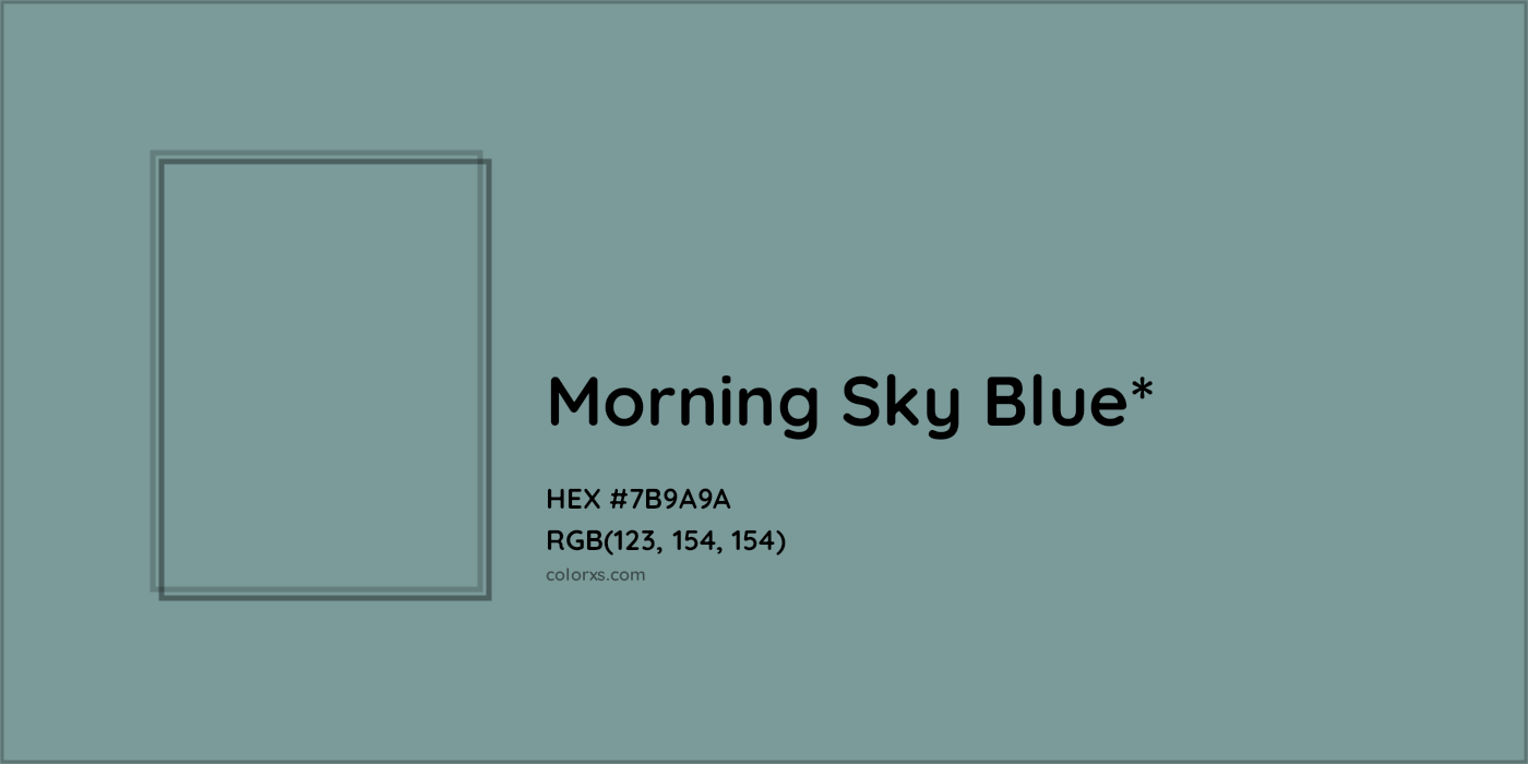 HEX #7B9A9A Color Name, Color Code, Palettes, Similar Paints, Images