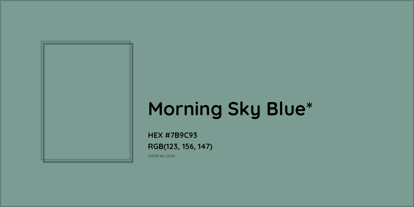 HEX #7B9C93 Color Name, Color Code, Palettes, Similar Paints, Images