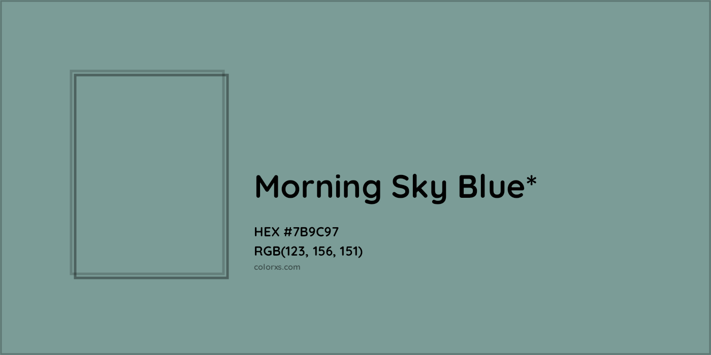HEX #7B9C97 Color Name, Color Code, Palettes, Similar Paints, Images