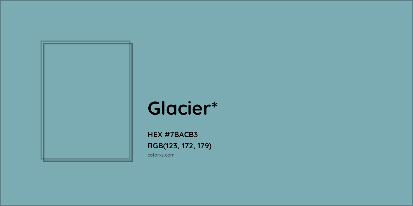 HEX #7BACB3 Color Name, Color Code, Palettes, Similar Paints, Images