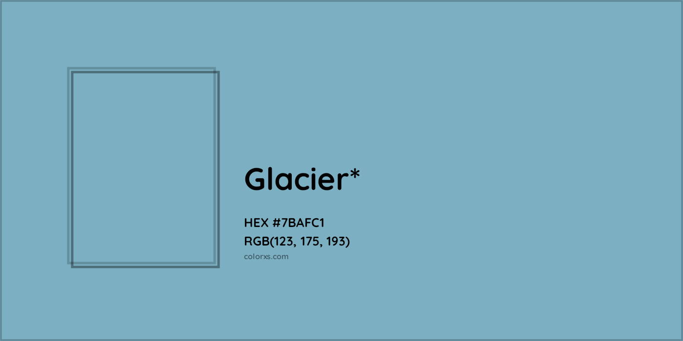HEX #7BAFC1 Color Name, Color Code, Palettes, Similar Paints, Images