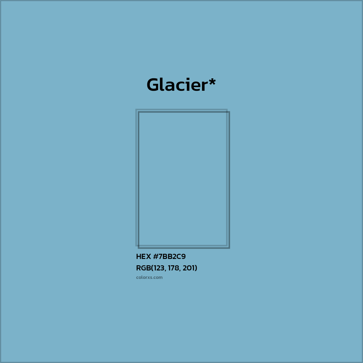 HEX #7BB2C9 Color Name, Color Code, Palettes, Similar Paints, Images