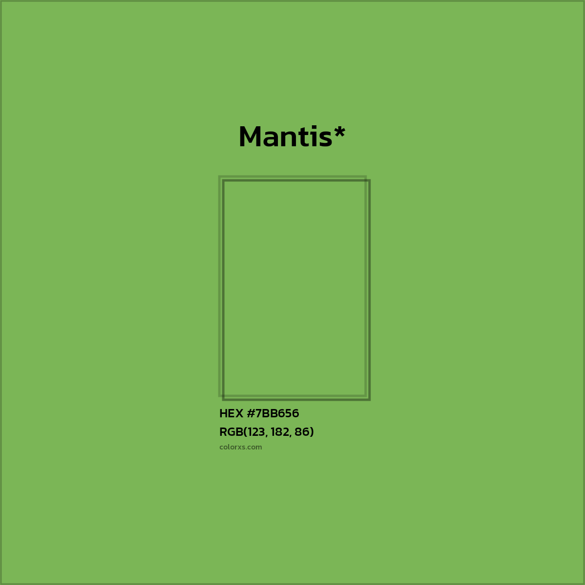 HEX #7BB656 Color Name, Color Code, Palettes, Similar Paints, Images
