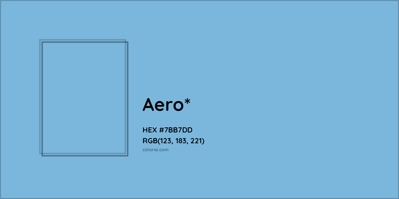 HEX #7BB7DD Color Name, Color Code, Palettes, Similar Paints, Images