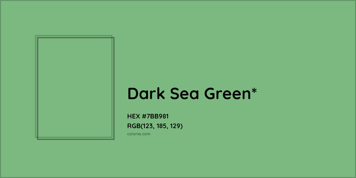 HEX #7BB981 Color Name, Color Code, Palettes, Similar Paints, Images