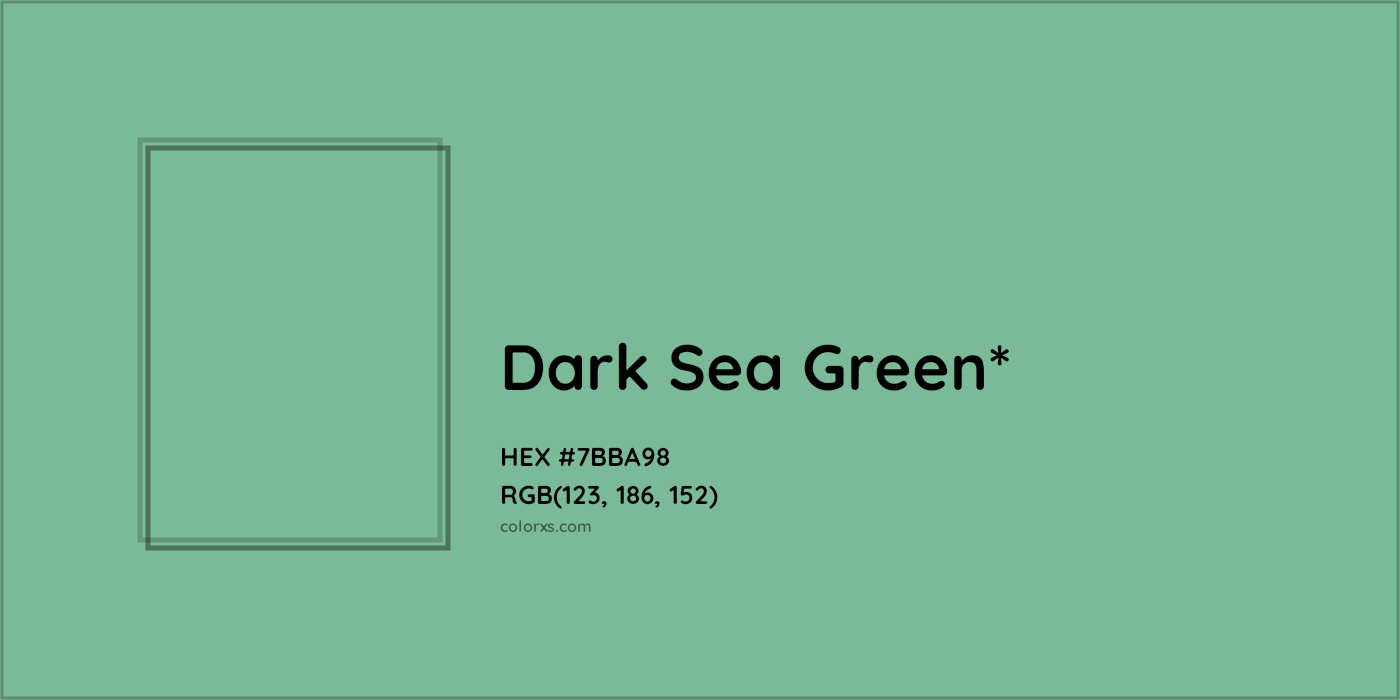 HEX #7BBA98 Color Name, Color Code, Palettes, Similar Paints, Images