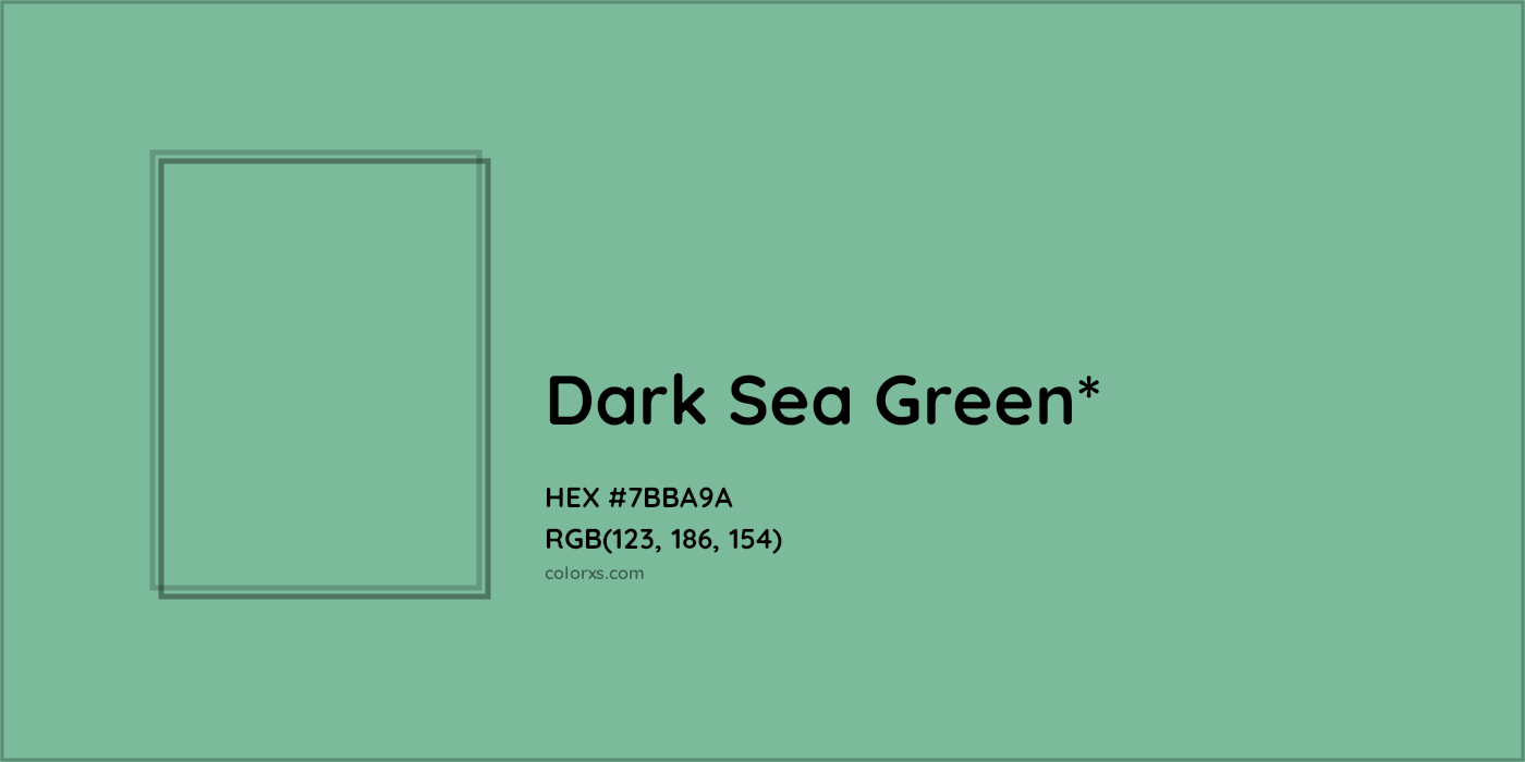 HEX #7BBA9A Color Name, Color Code, Palettes, Similar Paints, Images