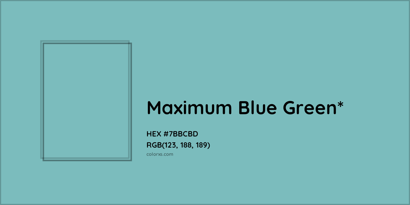 HEX #7BBCBD Color Name, Color Code, Palettes, Similar Paints, Images