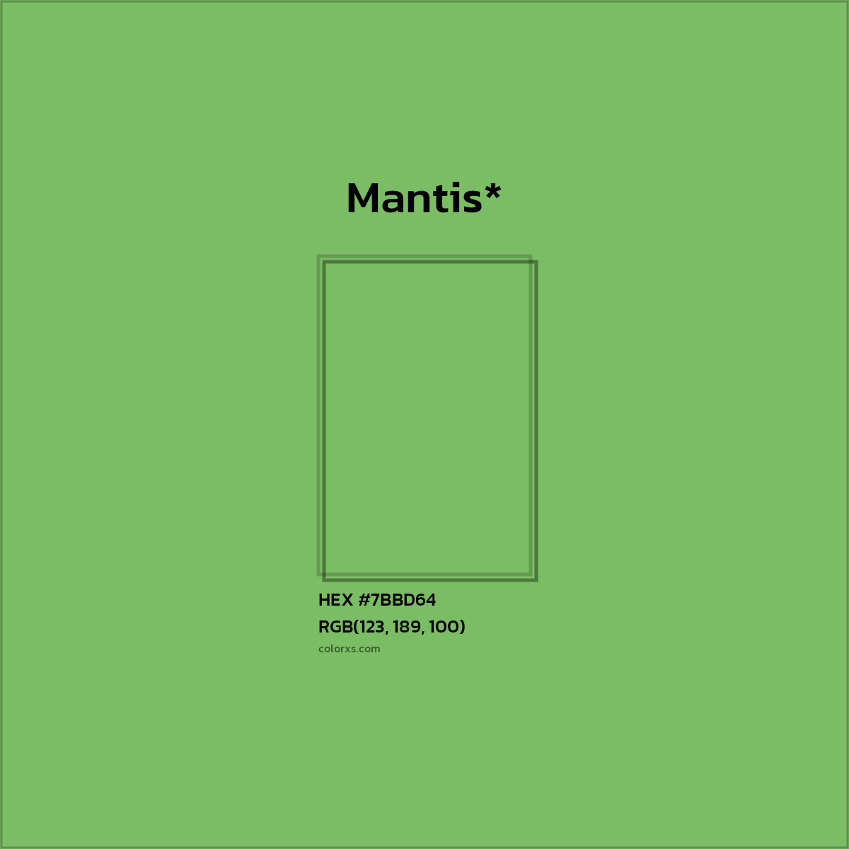 HEX #7BBD64 Color Name, Color Code, Palettes, Similar Paints, Images