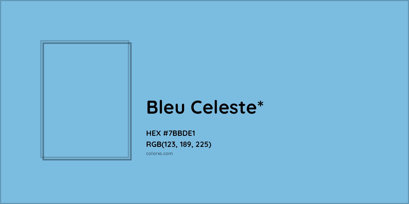 HEX #7BBDE1 Color Name, Color Code, Palettes, Similar Paints, Images