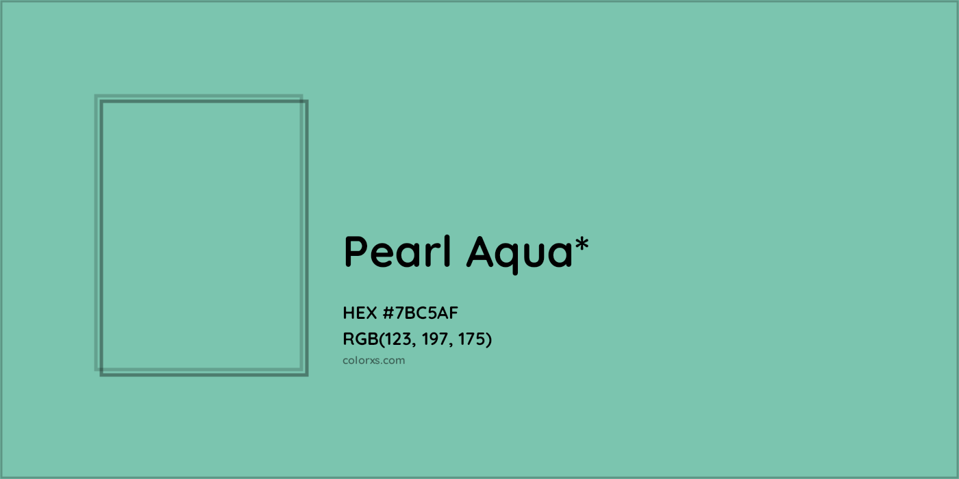 HEX #7BC5AF Color Name, Color Code, Palettes, Similar Paints, Images