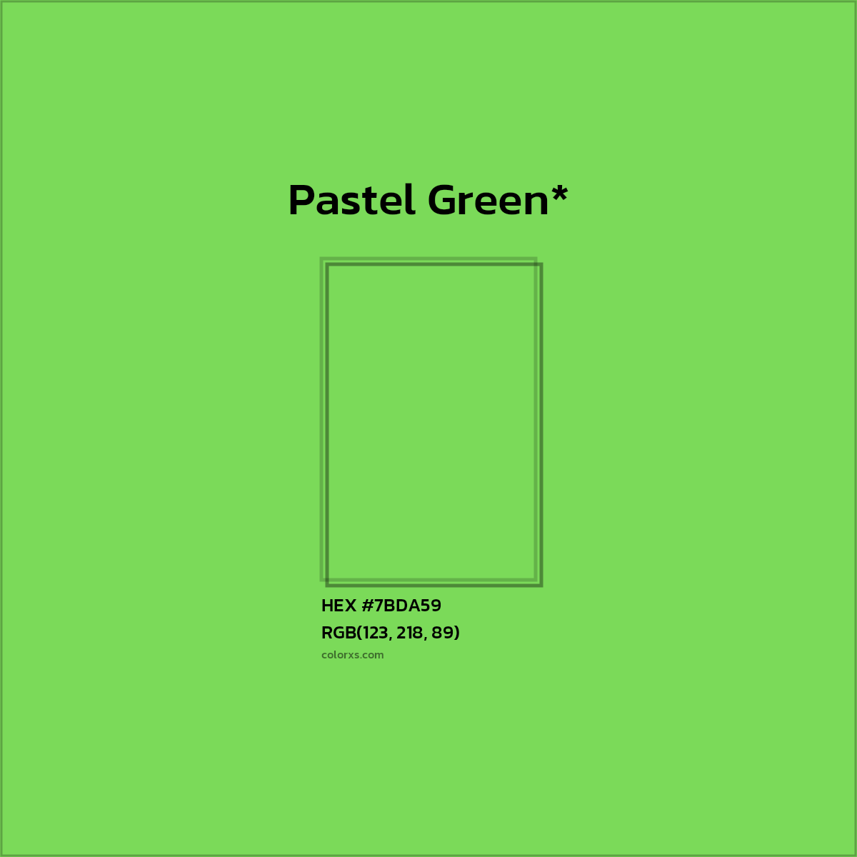 HEX #7BDA59 Color Name, Color Code, Palettes, Similar Paints, Images