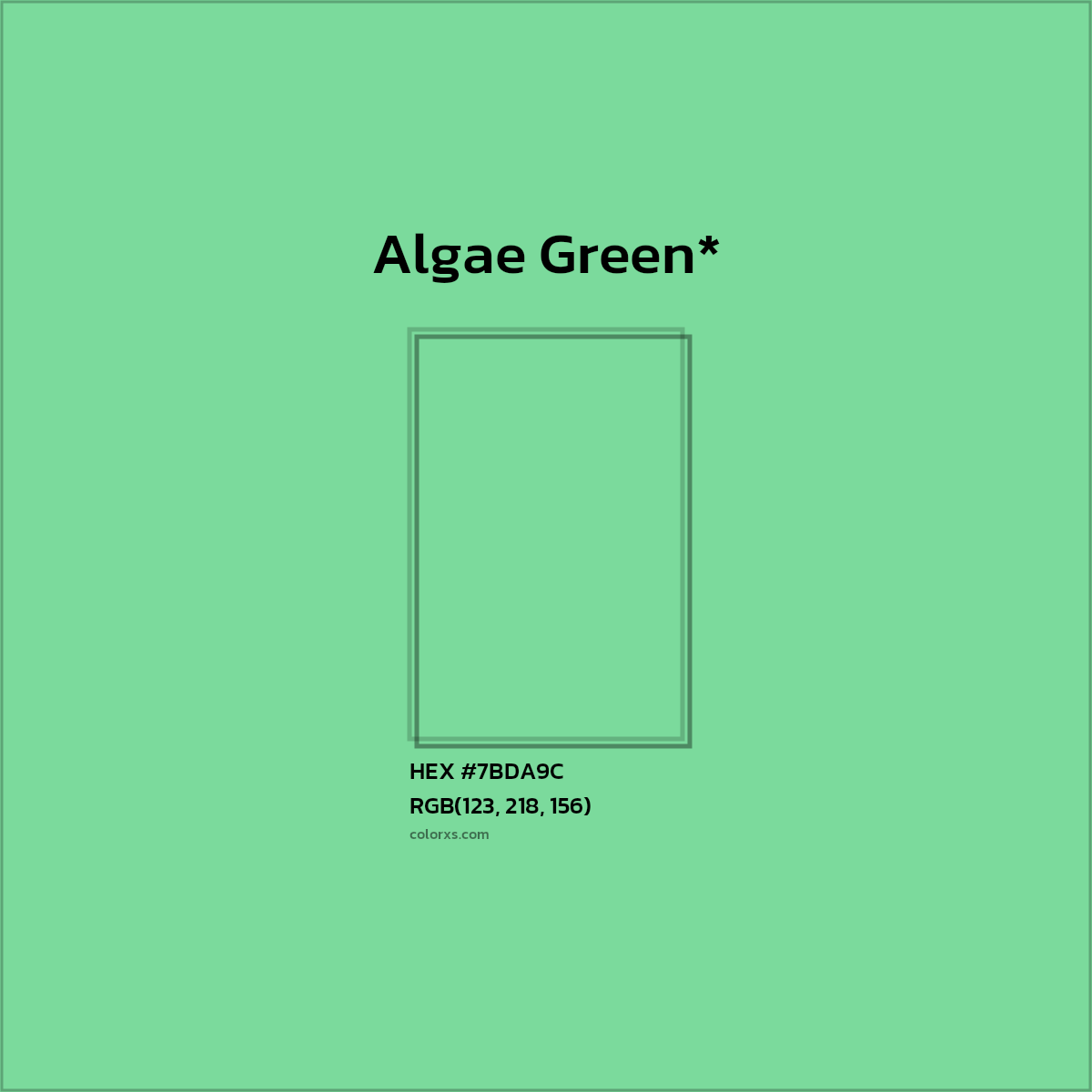HEX #7BDA9C Color Name, Color Code, Palettes, Similar Paints, Images