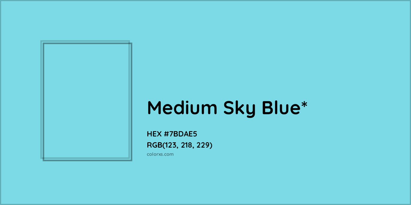 HEX #7BDAE5 Color Name, Color Code, Palettes, Similar Paints, Images