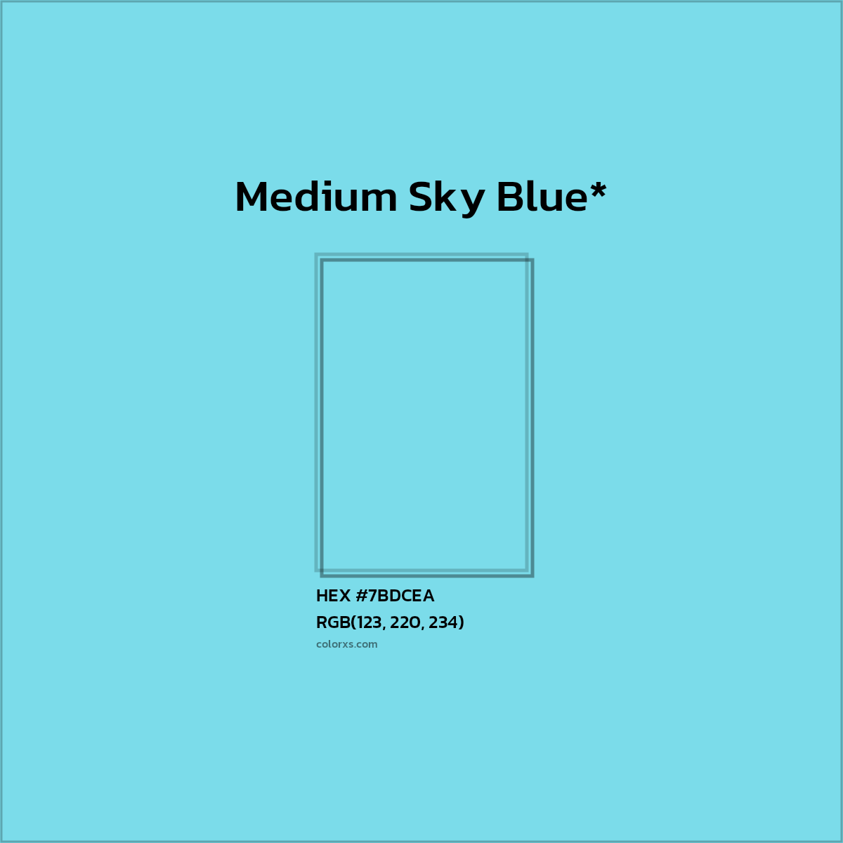 HEX #7BDCEA Color Name, Color Code, Palettes, Similar Paints, Images
